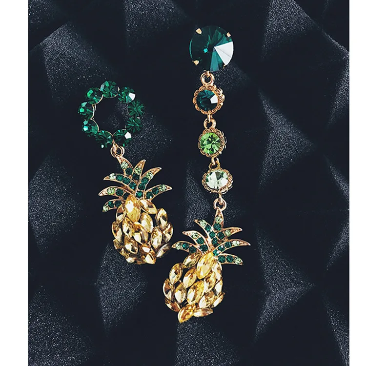 Zircon pineapple earrings, sweet girl temperament, fashion jewelry accessories wholesale,JX155
Zircon pineapple earrings, sweet girl temperament, fashion jewelry accessories wholesale,JX155