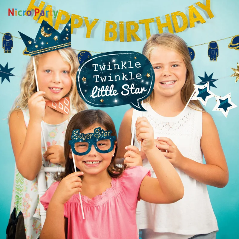 Nicro Astronaut Happy Birthday Party Decoration Paper Garland Telescope Stars Photo Booth Photobooth Props Home DIY #Set74
Nicro Astronaut Happy Birthday Party Decoration Paper Garland Telescope Stars Photo Booth Photobooth Props Home DIY #Set74