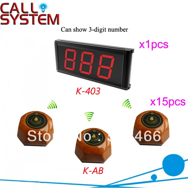 Hot Sale Guest Paging System for Karaoke K-403+AB LED display 3-digit number and button can be personalized Shipping Free
Hot Sale Guest Paging System for Karaoke K-403+AB LED display 3-digit number and button can be personalized Shipping Free