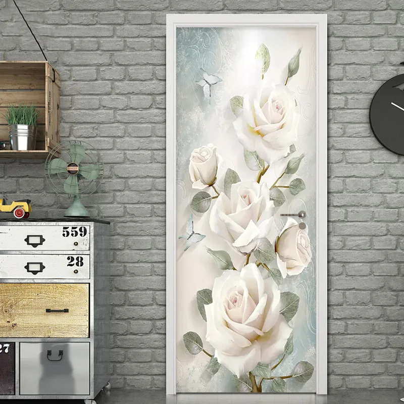 Rose Flower Florals Door Sticker Door Stickers For Living Room Bedroom PVC Self Adhesive Wallpaper Home Decor DIY Decor
Rose Flower Florals Door Sticker Door Stickers For Living Room Bedroom PVC Self Adhesive Wallpaper Home Decor DIY Decor