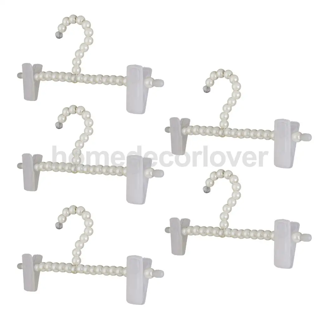 Pack of 5Pcs, Pearl White Beaded Clip Hanger Clothes Trouser 24cm Household Organization
Pack of 5Pcs, Pearl White Beaded Clip Hanger Clothes Trouser 24cm Household Organization