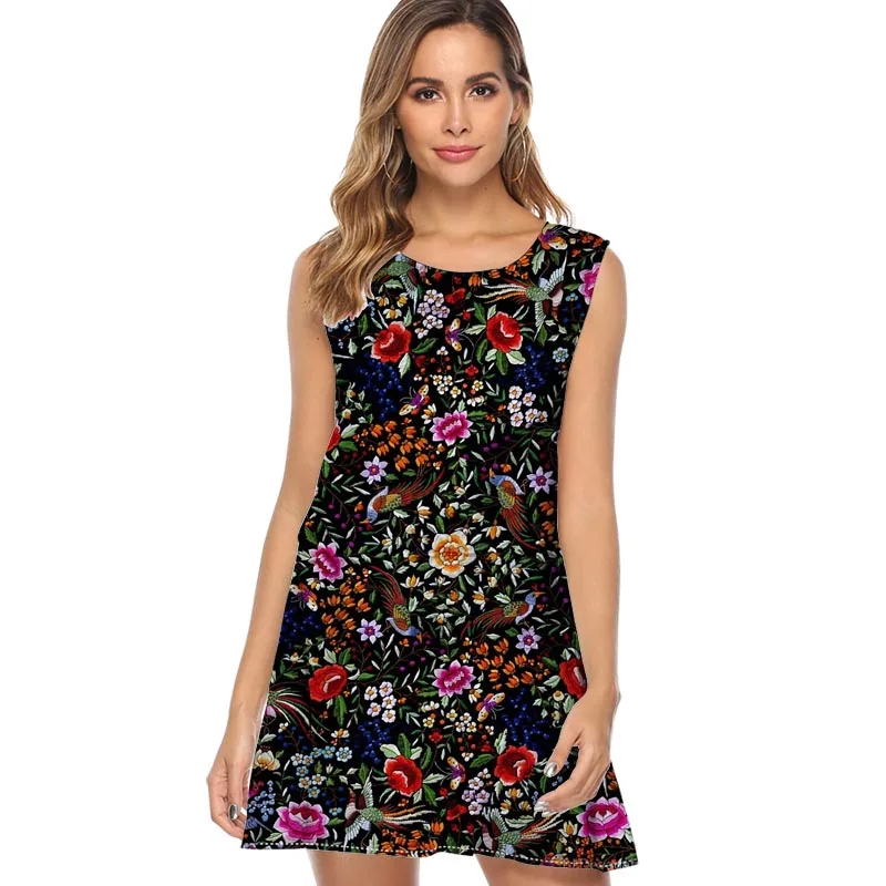 Women Dresses Summer Vintage vestido Sushi Print sukienki Bohe Ladies Short Mini Dress Sleeveless robe femme Beach vestidos
Women Dresses Summer Vintage vestido Sushi Print sukienki Bohe Ladies Short Mini Dress Sleeveless robe femme Beach vestidos