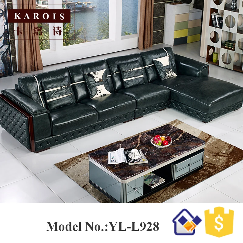 Кожаный диван для гостиной с деревянным изгибом poltrona para sala bankstel woonkamer meubels | Мебель