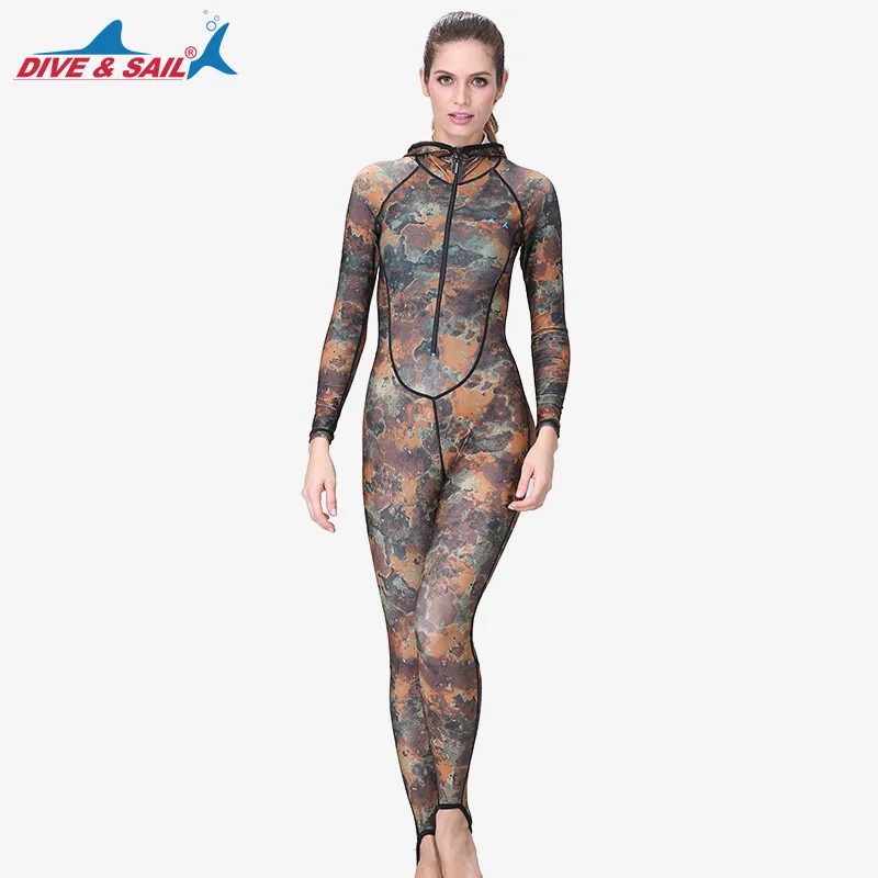 DIVE&SAIL UPF50+ Camouflage Rashguard Adult Snorkeling Dive Skin One-piece Hooded Wetsuit Swimsuit for Women Diving Swimming
DIVE&SAIL UPF50+ Camouflage Rashguard Adult Snorkeling Dive Skin One-piece Hooded Wetsuit Swimsuit for Women Diving Swimming