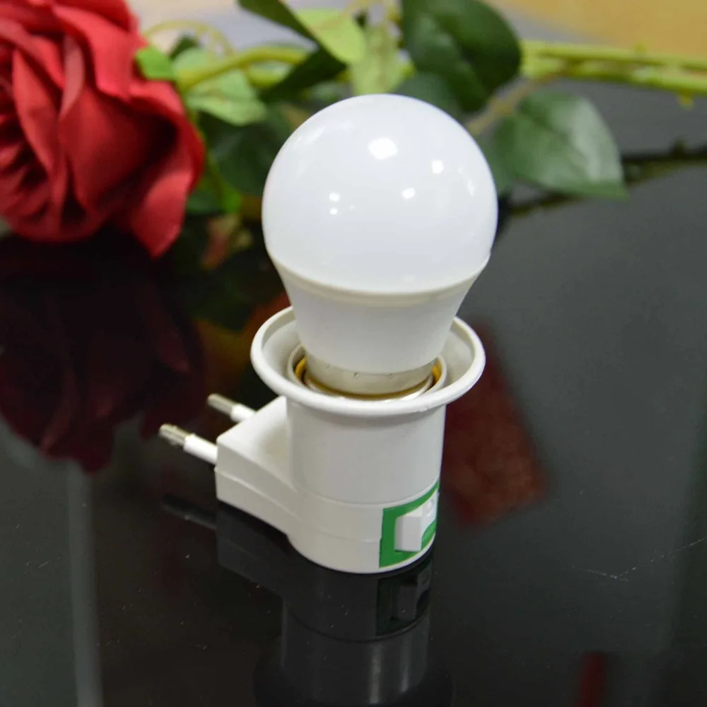 Lamp Base E27 LED Light Male Socket to EU Type Plug Adapter Converter for Bulb Lamp Holder With ON/OFF Button
Lamp Base E27 LED Light Male Socket to EU Type Plug Adapter Converter for Bulb Lamp Holder With ON/OFF Button