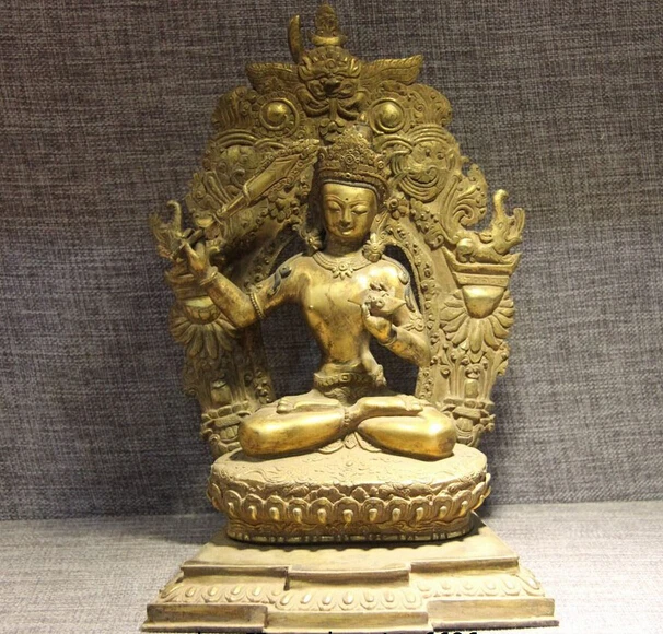 song voge gem S0747 Tibet Buddhism Temple Copper Bronze Manjusri Manjushri Bodhisattva Buddha Statue
song voge gem S0747 Tibet Buddhism Temple Copper Bronze Manjusri Manjushri Bodhisattva Buddha Statue