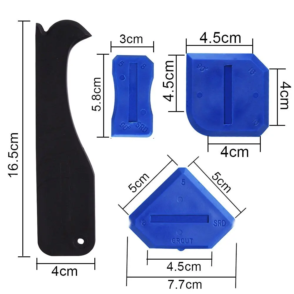 Caulking Tool Kit & Silicone Scraper Tool Kit , 3 in 1 Silicone Sealant Replace & Removal Tool Kit With 5 Size of Exchangeable
Caulking Tool Kit & Silicone Scraper Tool Kit , 3 in 1 Silicone Sealant Replace & Removal Tool Kit With 5 Size of Exchangeable