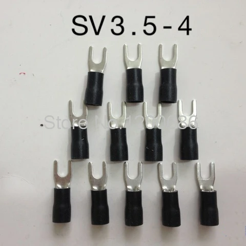 

Cold-pressed terminal SV3.5-4 Fork-type pre-insulated terminal U-shaped terminal connection terminal SV3-4 Brass