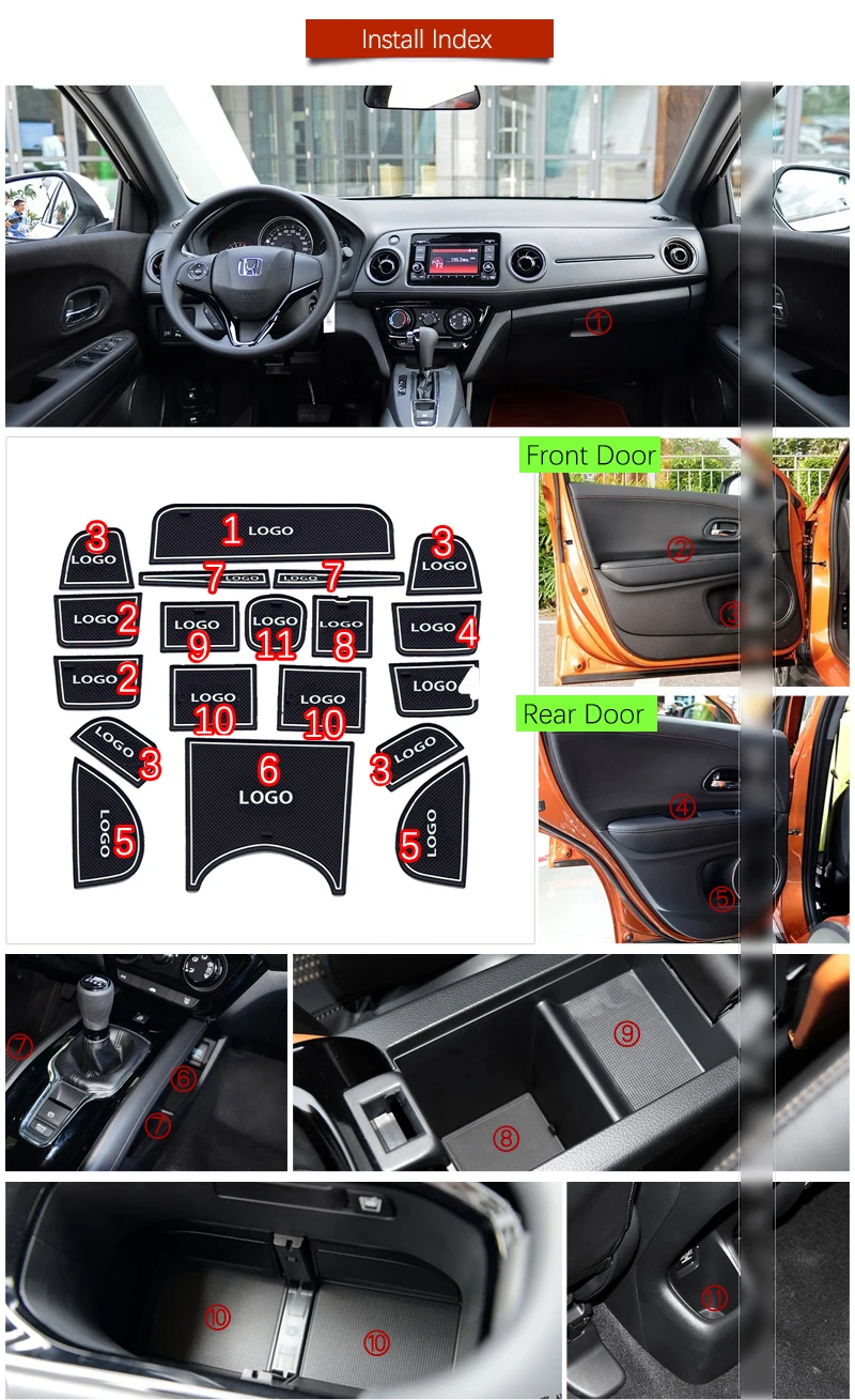 For Honda Vezel 2015~2019 Anti-Slip Rubber Cup Mats Door Groove Mat 2016 2017 2018 Accessories Stickers Car Styling
For Honda Vezel 2015~2019 Anti-Slip Rubber Cup Mats Door Groove Mat 2016 2017 2018 Accessories Stickers Car Styling