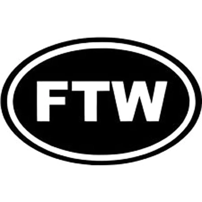 Оригинальная виниловая наклейка FTW наклейка на машину, мотоцикл, 5x9, 9 см, черный/серебристый, S8-0388
Оригинальная виниловая наклейка FTW наклейка на машину, мотоцикл, 5x9, 9 см, черный/серебристый, S8-0388