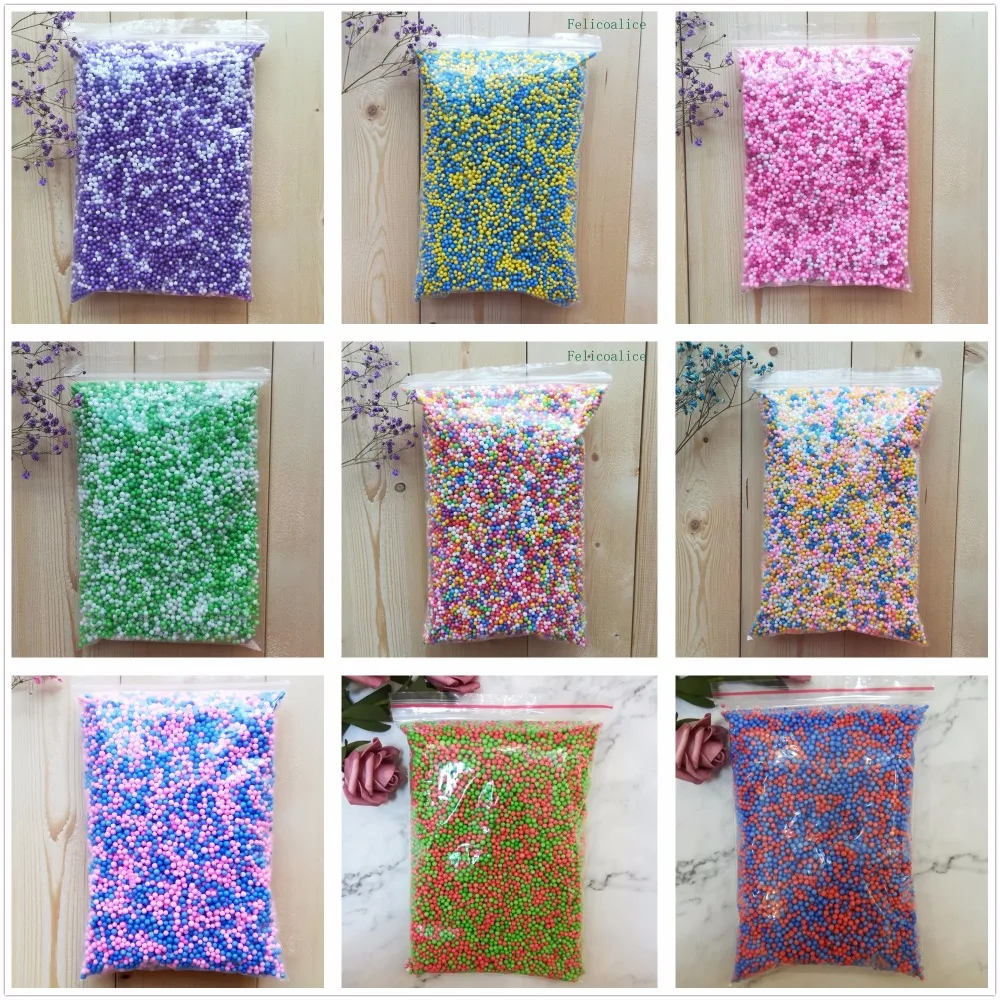 Top Quality16000pcs DIY Snow Mud Particles Accessories Slime Balls Small Tiny Foam Beads For Floam Filler For DIY Supplies 2-4mm
Top Quality16000pcs DIY Snow Mud Particles Accessories Slime Balls Small Tiny Foam Beads For Floam Filler For DIY Supplies 2-4mm