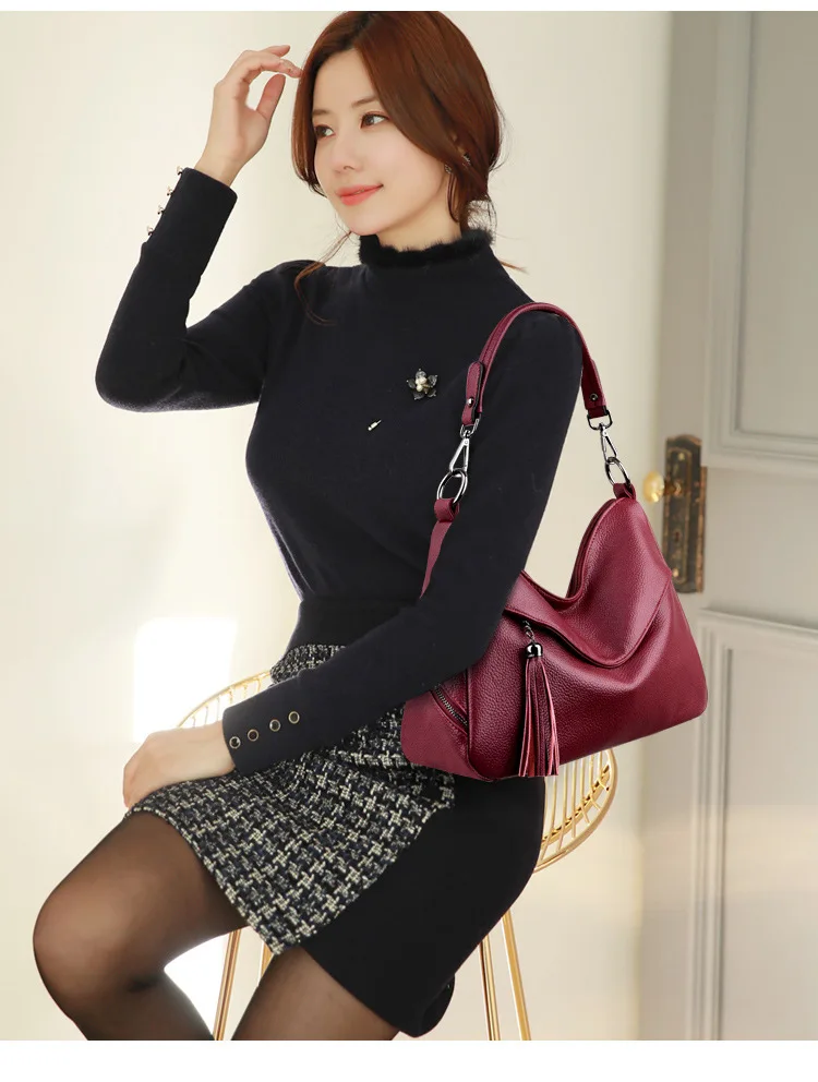 Women Leather Handbags Designer Soft Shoulder Bags For Women Messenger Bags Crossbody BagsTop-Handle Bags Bolsa Designer C864
Women Leather Handbags Designer Soft Shoulder Bags For Women Messenger Bags Crossbody BagsTop-Handle Bags Bolsa Designer C864