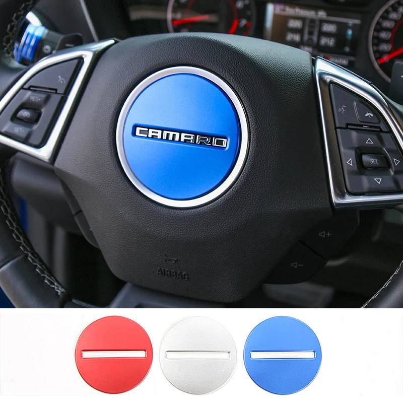 SHINEKA Aluminium Alloy Car Steering Wheel Cover Steering Wheel Decoration Sticker for Chevrolet Camaro 2017+
SHINEKA Aluminium Alloy Car Steering Wheel Cover Steering Wheel Decoration Sticker for Chevrolet Camaro 2017+