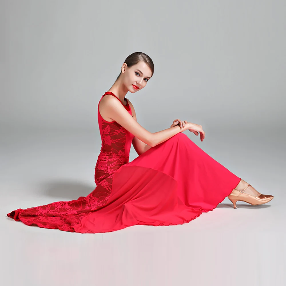 Comfort Modern Dance Dresses For Ladies Red Black Blue Sleeveless Skirts Sexy Female Women Rehearsal Party Ballroom Fashion I071
Comfort Modern Dance Dresses For Ladies Red Black Blue Sleeveless Skirts Sexy Female Women Rehearsal Party Ballroom Fashion I071