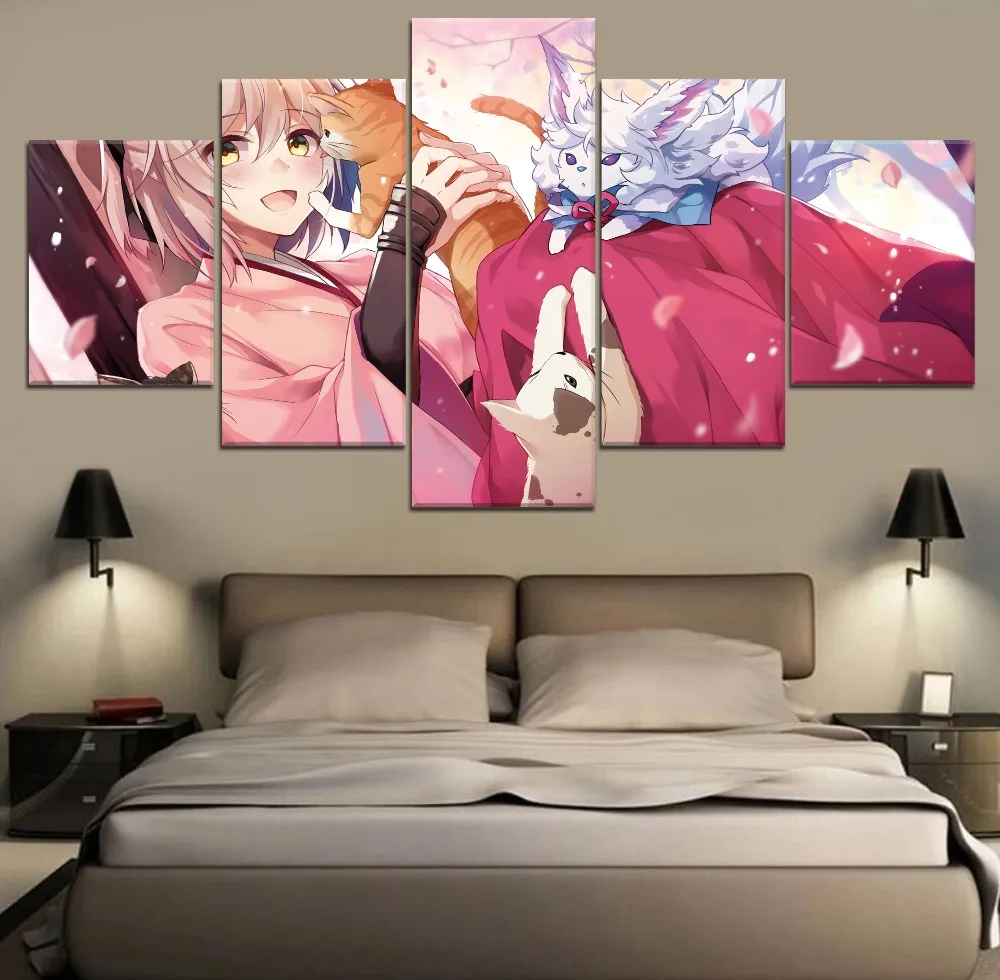 Framework 5 Pieces Anime Fate Grand Order Character Silhouette Poster Modern Canvas Print Painting Wall Art Decor Picture
Framework 5 Pieces Anime Fate Grand Order Character Silhouette Poster Modern Canvas Print Painting Wall Art Decor Picture