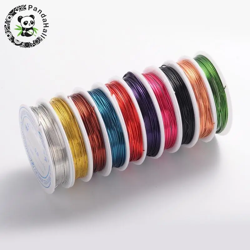 Copper Jewelry Wire, Lead Free & Cadmium Free & Nickel Free, Mixed Color, 0.8mm; 4m/roll
Copper Jewelry Wire, Lead Free & Cadmium Free & Nickel Free, Mixed Color, 0.8mm; 4m/roll