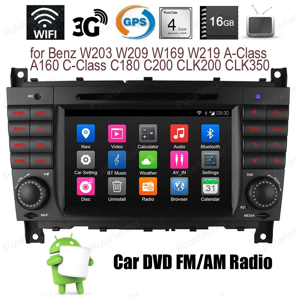 Android4.4 Car DVD touch screen Quad Core Support BT 3G WiFi GPS DTV For Benz W203 W209 W169 W219 A-Class C-Class FM AM radio
Android4.4 Car DVD touch screen Quad Core Support BT 3G WiFi GPS DTV For Benz W203 W209 W169 W219 A-Class C-Class FM AM radio