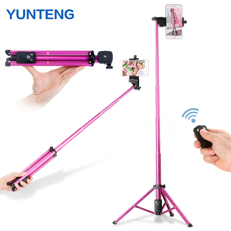 Yunteng Handheld Tripod Self-Portrait Monopod Selfie Stick Bluetooth Remote Control for Camera Phone Gopro
Yunteng Handheld Tripod Self-Portrait Monopod Selfie Stick Bluetooth Remote Control for Camera Phone Gopro