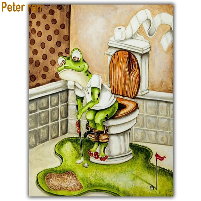 5D DIY diamond embroidery Abstract Frog toilet golf full diamond painting Cross Stitch Rhinestone mosaic bathroom decoration art
5D DIY diamond embroidery Abstract Frog toilet golf full diamond painting Cross Stitch Rhinestone mosaic bathroom decoration art