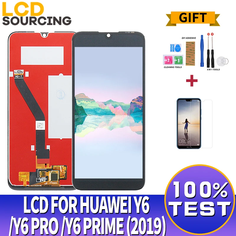 ЖК-дисплей 6,09 дюйма для Huawei Y6 Prime 2019 / Y6 2019 / Y6 Pro 2019, сенсорный ЖК-экран + рамка, дигитайзер в сборе, замена
ЖК-дисплей 6,09 дюйма для Huawei Y6 Prime 2019 / Y6 2019 / Y6 Pro 2019, сенсорный ЖК-экран + рамка, дигитайзер в сборе, замена