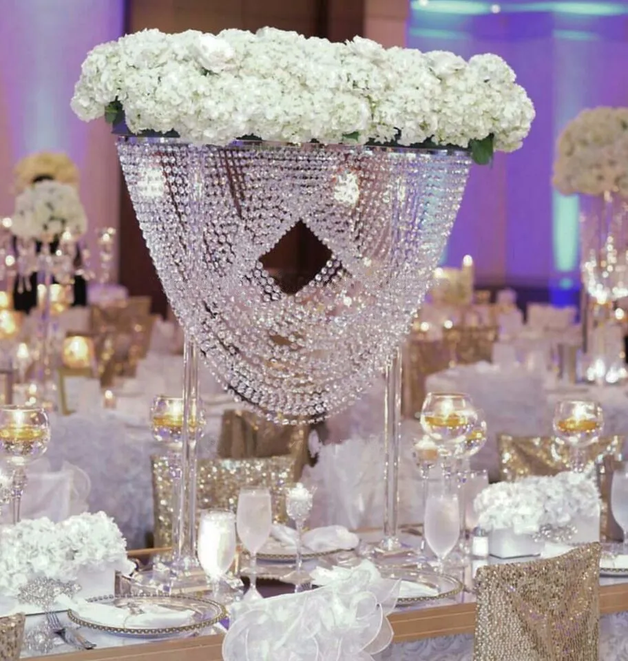 80cm(H) Crystal Table Centerpiece Flower Stand with bead strands Wedding Decoration
80cm(H) Crystal Table Centerpiece Flower Stand with bead strands Wedding Decoration