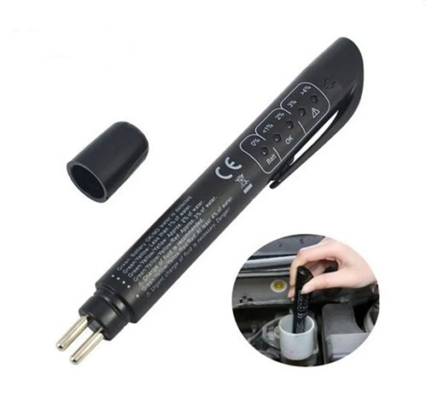 Mini Electronic Pen Brake Fluid Tester Auto LED Moisture Water Tool Test-Calibrated Pen
Mini Electronic Pen Brake Fluid Tester Auto LED Moisture Water Tool Test-Calibrated Pen