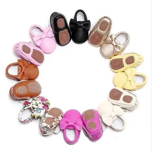 Floral printing PU leather big bow baby moccasins hard sole fringe toddler baby girls boys shoes for 0-4 years little kids
Floral printing PU leather big bow baby moccasins hard sole fringe toddler baby girls boys shoes for 0-4 years little kids