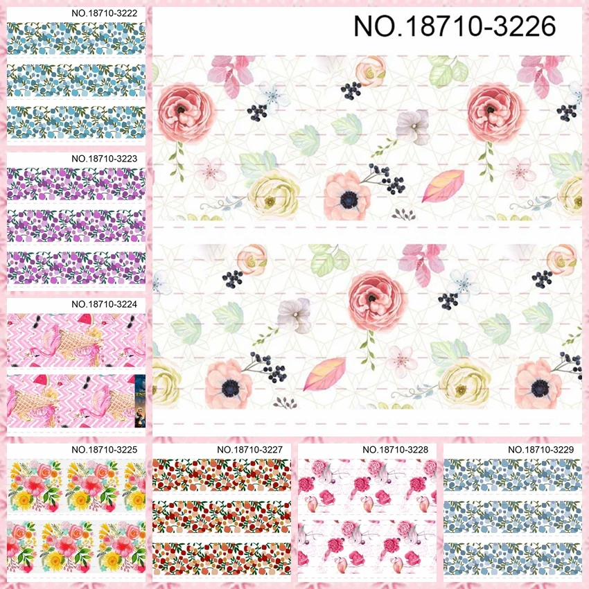 New sales 50 yards lively colorful flowers ribbon printed grosgrain ribbon 3222-3233
New sales 50 yards lively colorful flowers ribbon printed grosgrain ribbon 3222-3233
