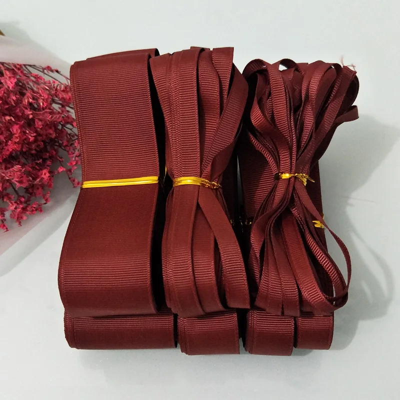 10yards ( 9meters ) Pick Size 6mm 9mm 15mm 19mm 25mm 38mm 50mm Width Brown Polyester Solid Color Grosgrain Ribbons
10yards ( 9meters ) Pick Size 6mm 9mm 15mm 19mm 25mm 38mm 50mm Width Brown Polyester Solid Color Grosgrain Ribbons