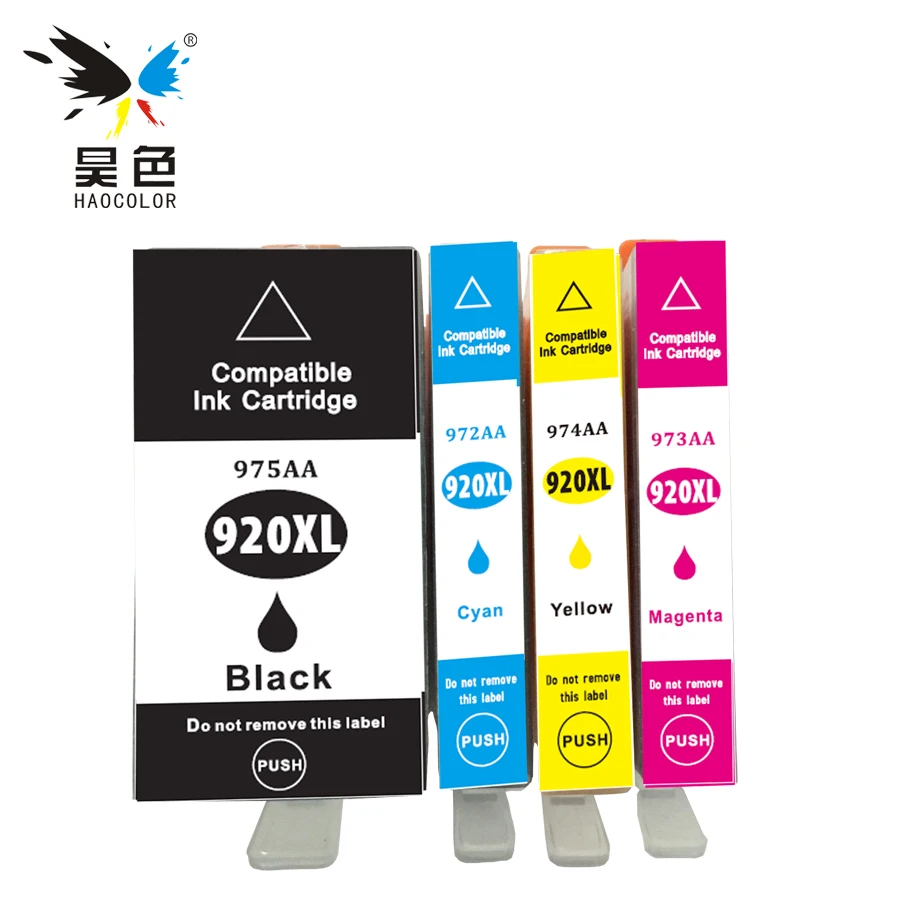 HAOCLOR 1 set Full ink HP920 920XL compatible ink cartridge For HP Officejet 6000 6500 Wireless 6500A 7000 7500 7500A with chip
HAOCLOR 1 set Full ink HP920 920XL compatible ink cartridge For HP Officejet 6000 6500 Wireless 6500A 7000 7500 7500A with chip