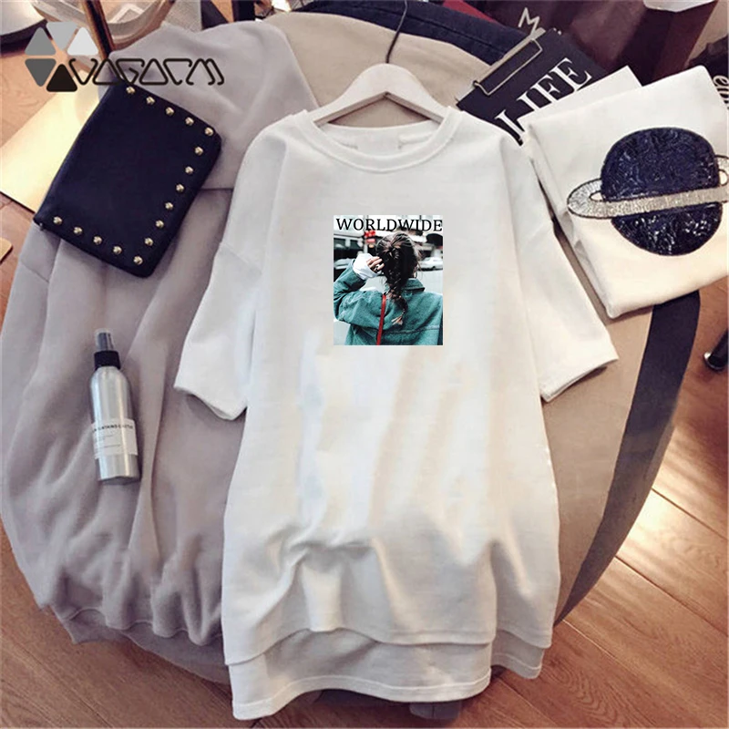Tshirt Dress Women Short Sleeve White Black Elegant Casual Loose Clothes Party Dresses Girls Vestido Mujer Robes
Tshirt Dress Women Short Sleeve White Black Elegant Casual Loose Clothes Party Dresses Girls Vestido Mujer Robes