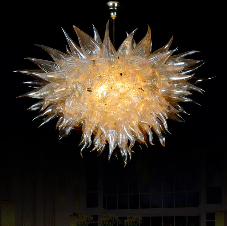 110/220v AC Led New Home Light Decoration Amber Colored Murano Glass Chandelier Lamp
110/220v AC Led New Home Light Decoration Amber Colored Murano Glass Chandelier Lamp