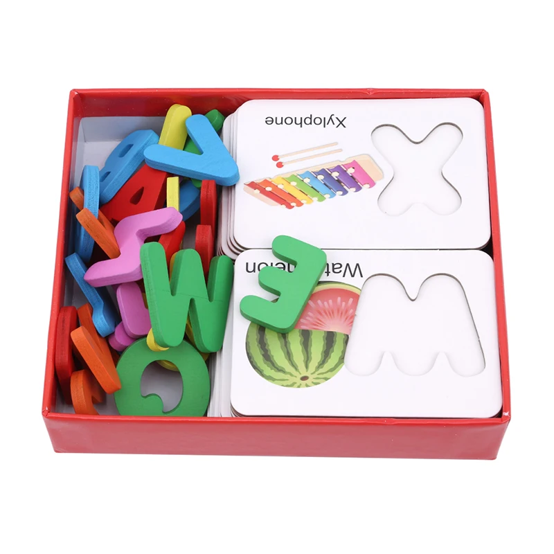 Wooden Letter Fruits Vegetables Cognitive Card English Letter Identification Card Children Early Childhood Puzzle Wooden Toys
Wooden Letter Fruits Vegetables Cognitive Card English Letter Identification Card Children Early Childhood Puzzle Wooden Toys