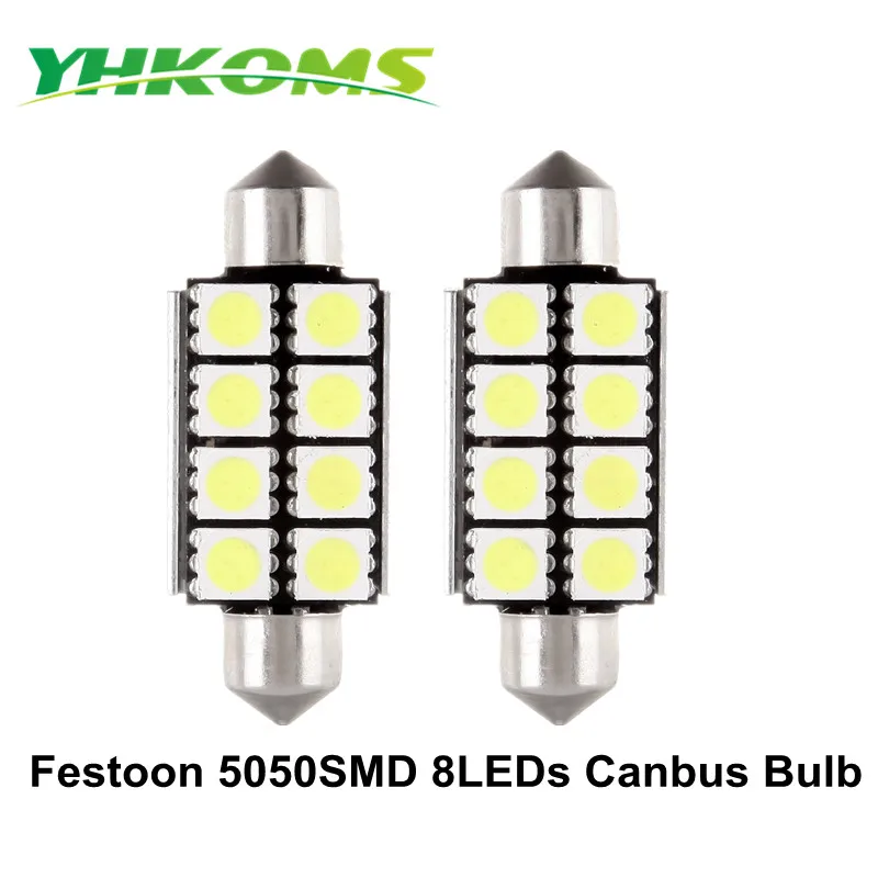 YHKOMS 10X LED Festoon Light For Map Lamp Dome Lamp Trunk Lamp License Plate Lamp White 6000K 39mm 41mm C5W Canbus Error Free
YHKOMS 10X LED Festoon Light For Map Lamp Dome Lamp Trunk Lamp License Plate Lamp White 6000K 39mm 41mm C5W Canbus Error Free