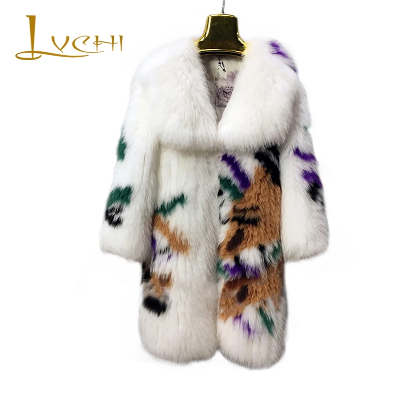 LVCHI 2019 new winter Female Thick warm fox fur coat 3D floral design fashion coats Knitted real fur fox female jacket In stock
LVCHI 2019 new winter Female Thick warm fox fur coat 3D floral design fashion coats Knitted real fur fox female jacket In stock
