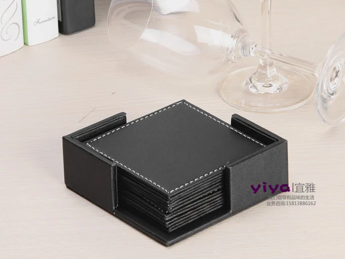 Lot 6PCS/set square leather coffee tea cup coaster cup pad mat table decoration multiple colors free shiping
Lot 6PCS/set square leather coffee tea cup coaster cup pad mat table decoration multiple colors free shiping