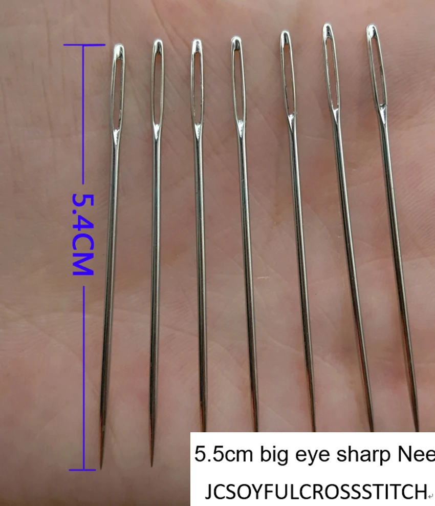 NWY 10 pcs/ot 5.cm big eye sharp Needles for Ribbon embroidery big hole bodkin Craft art sewing DIY needlework wholesale
NWY 10 pcs/ot 5.cm big eye sharp Needles for Ribbon embroidery big hole bodkin Craft art sewing DIY needlework wholesale