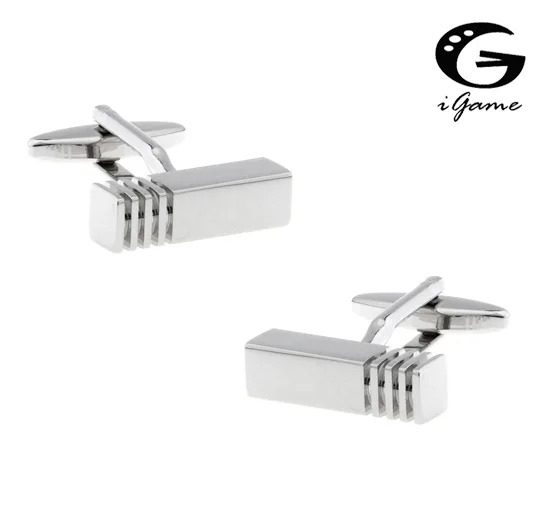 iGame Men Gift Bar Cuff Links Engravable Silver Color Commercial Design Brass Material Free Shipping
iGame Men Gift Bar Cuff Links Engravable Silver Color Commercial Design Brass Material Free Shipping
