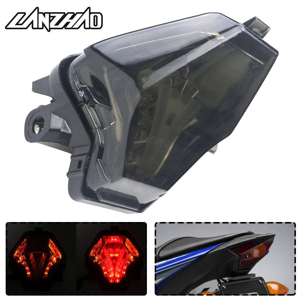 Motorcycle LED Tail Light Running Stop Brake Warning Signal Indicator Lamp for YAMAHA MT07 FZ07 MT25 MT03 YZF R3 R25 2014-2018
Motorcycle LED Tail Light Running Stop Brake Warning Signal Indicator Lamp for YAMAHA MT07 FZ07 MT25 MT03 YZF R3 R25 2014-2018