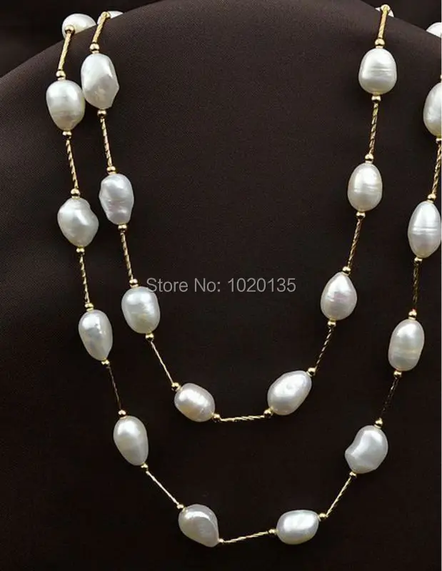 freshwater pearl white baroque 9-12mm necklace 30inch nature wholesale FPPJ beads
freshwater pearl white baroque 9-12mm necklace 30inch nature wholesale FPPJ beads