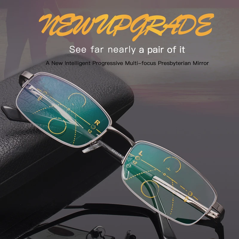 Intelligent presbyopic glasses male far and near dual-purpose progressive multi-focus comfortable double focus old men glasses
Intelligent presbyopic glasses male far and near dual-purpose progressive multi-focus comfortable double focus old men glasses