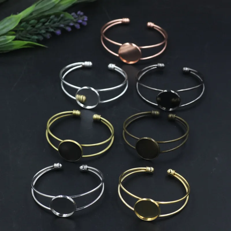 5pcs Tray: Inner Size 20mm Bracelet 65x60 mm 7 Colors Copper bracelet Cameo base settings Jewelry accessories findings
5pcs Tray: Inner Size 20mm Bracelet 65x60 mm 7 Colors Copper bracelet Cameo base settings Jewelry accessories findings
