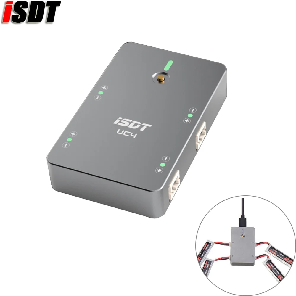 ISDT UC4 18 Вт 4X1.5A 1S мини Смарт зарядное устройство с USB Type-C вход PH2.0 выход MCPX для радиоуправляемого дрона
ISDT UC4 18 Вт 4X1.5A 1S мини Смарт зарядное устройство с USB Type-C вход PH2.0 выход MCPX для радиоуправляемого дрона
