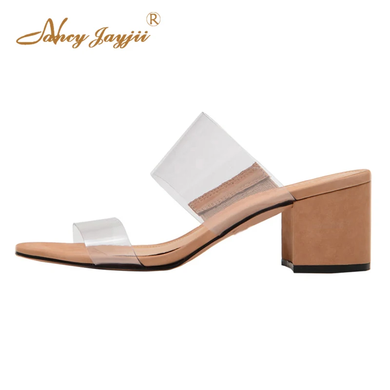 Summer Clear Shoes Womans Adult Pumps Large Size 11 15 High Chunky Heels Transparent PVC For Ladies Shoes Dress Mature Fashion
Summer Clear Shoes Womans Adult Pumps Large Size 11 15 High Chunky Heels Transparent PVC For Ladies Shoes Dress Mature Fashion