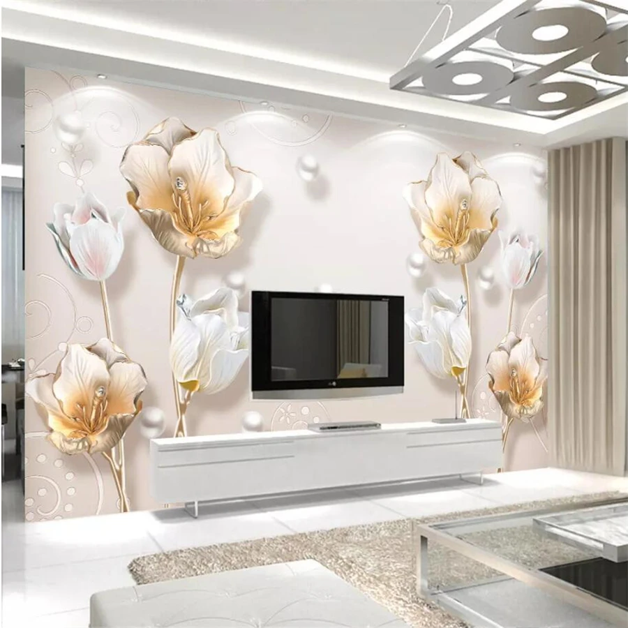 beibehang Custom Wallpapers 3d Photo murals Stereo Relief New Chinese Tulip Jewelery Stereo Wallpaper Decorative Paintings mural
beibehang Custom Wallpapers 3d Photo murals Stereo Relief New Chinese Tulip Jewelery Stereo Wallpaper Decorative Paintings mural