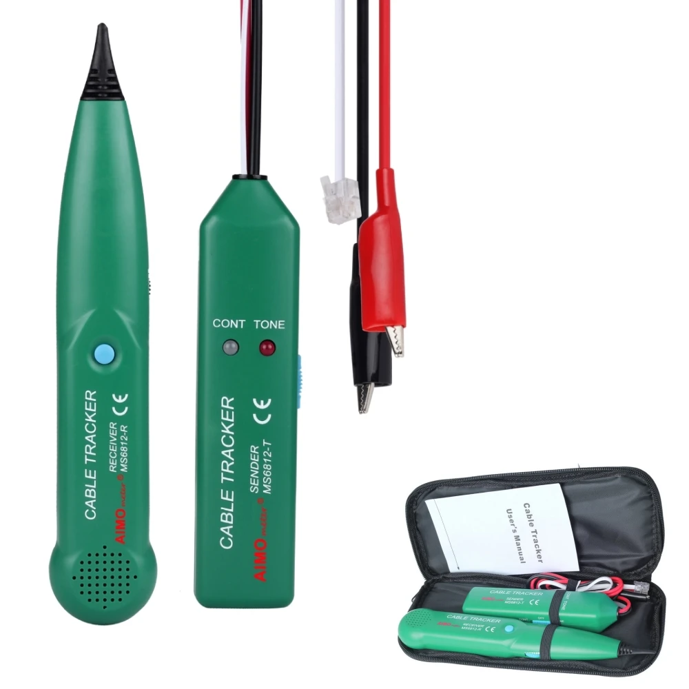 Professional MS6812 LAN Network Cable Tester For UTP STP Cat5 Cat5E Cat6 Cat6E RJ45 RJ11 Telephone Wire Tracker Tracer
Professional MS6812 LAN Network Cable Tester For UTP STP Cat5 Cat5E Cat6 Cat6E RJ45 RJ11 Telephone Wire Tracker Tracer