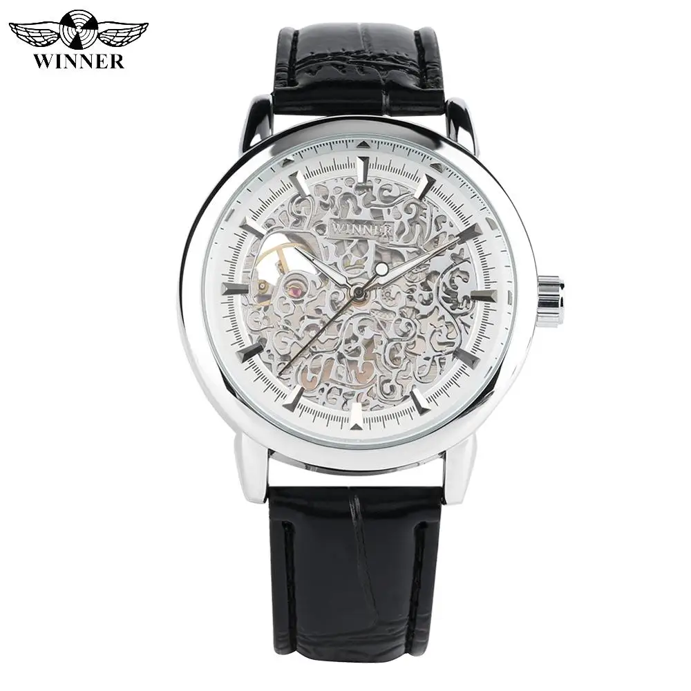 Stylish Silver Hollow Case Hand-wind Mechanical Watch for Men Black Leather Band Watches for Teenagers Creative Gift Watches
Stylish Silver Hollow Case Hand-wind Mechanical Watch for Men Black Leather Band Watches for Teenagers Creative Gift Watches