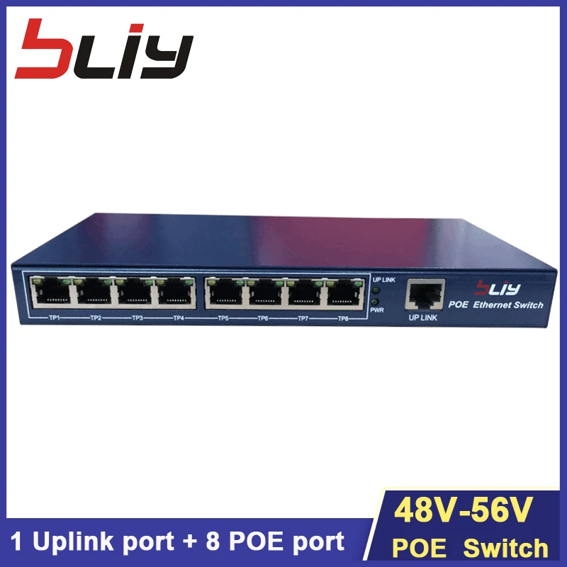 10/100Mpbs 9 port POE Switch IEEE 802.3 af/at ethernet switch 1 Uplink 8 POE port Power For IP Camera and wifi router
10/100Mpbs 9 port POE Switch IEEE 802.3 af/at ethernet switch 1 Uplink 8 POE port Power For IP Camera and wifi router