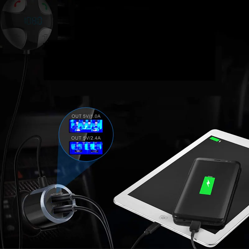 Car Accessories Bluetooth Car Kit FM Transmitter Bluetooth Speaker Handsfree Usb Car Charger Wireless Mp3 Player Speaker Phone
Car Accessories Bluetooth Car Kit FM Transmitter Bluetooth Speaker Handsfree Usb Car Charger Wireless Mp3 Player Speaker Phone