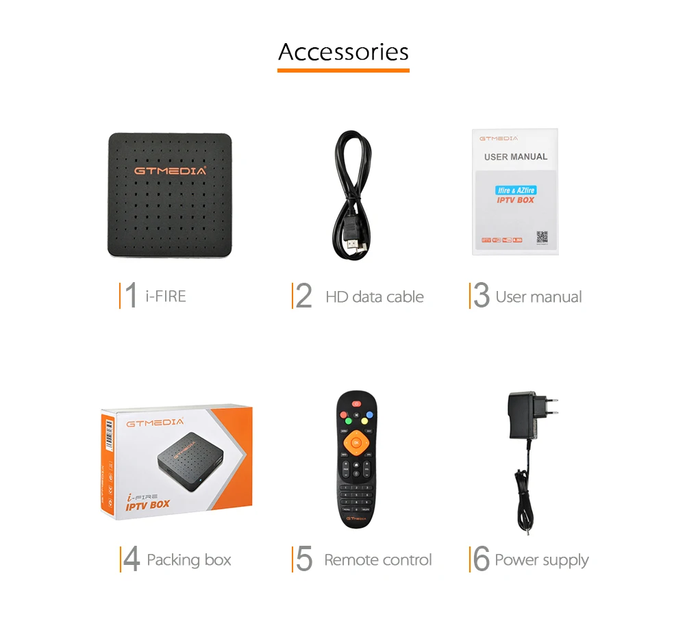 GTMedia Ifire Box Digital Set Top Box TV Decoder FULL HD 1080P (H.265) Built-in WIFI module support Spain DE m3u Family TV Box
GTMedia Ifire Box Digital Set Top Box TV Decoder FULL HD 1080P (H.265) Built-in WIFI module support Spain DE m3u Family TV Box